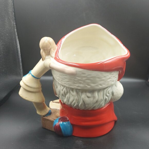 Vintage 1981 Royal Doulton Santa Claus Character Mug D6668 Doll Handle England - Picture 3 of 8